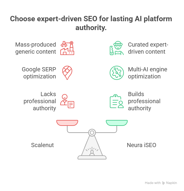 Choose expert-driven SEO for lasting AI platform authority.