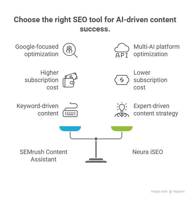 Choose the right SEO tool for AI-driven content success.
