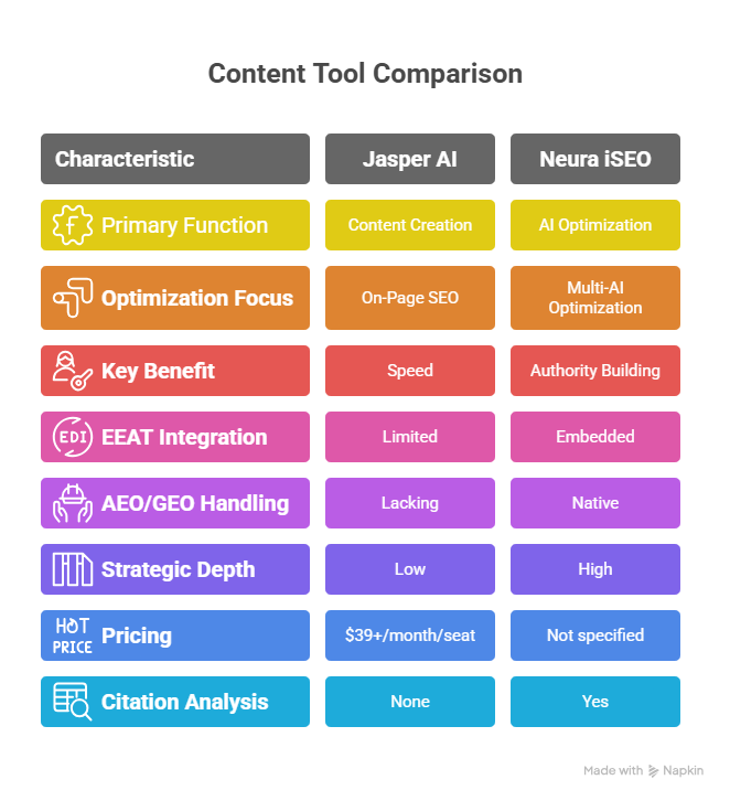 Content Tool Comparison