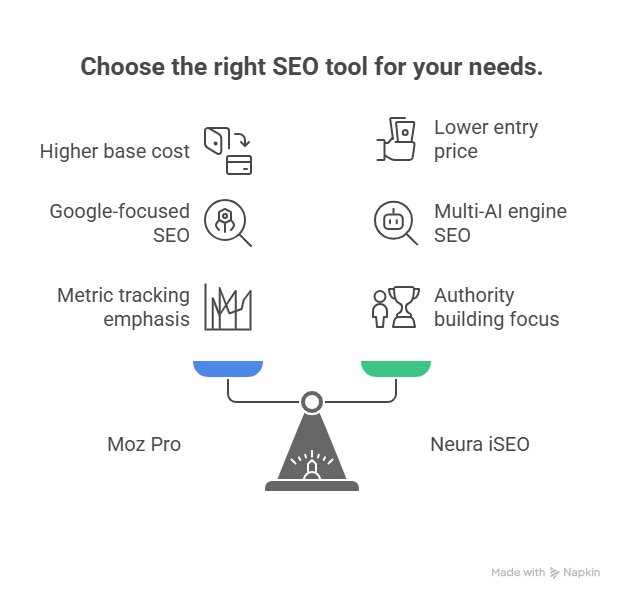 Choose the right SEO tool for your needs.
