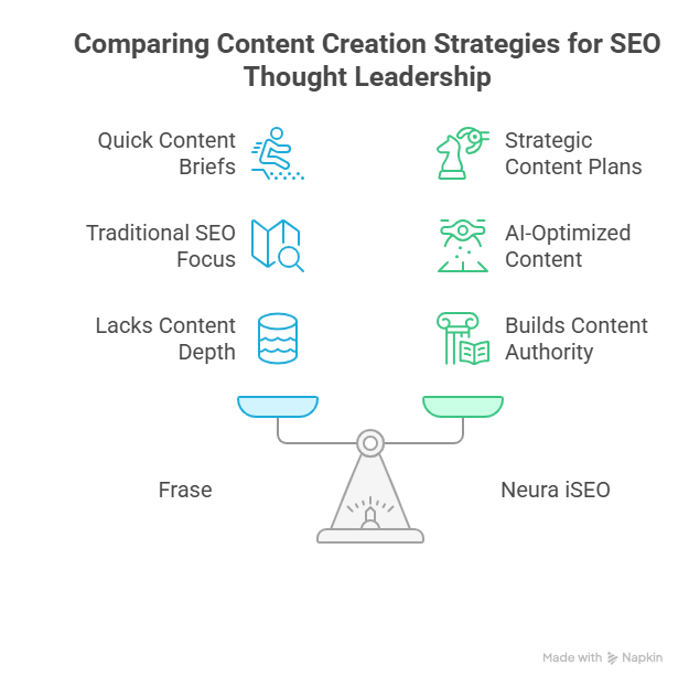 Comparing Content Creation Strategies for SEO Thought Leadership