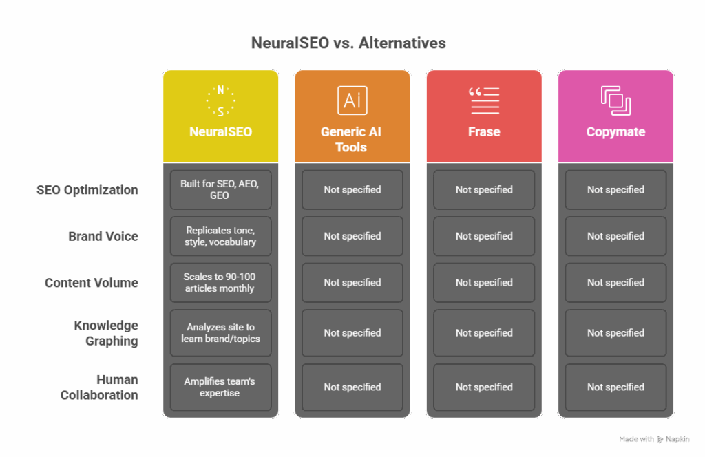 NeuraISEO vs. Alternatives