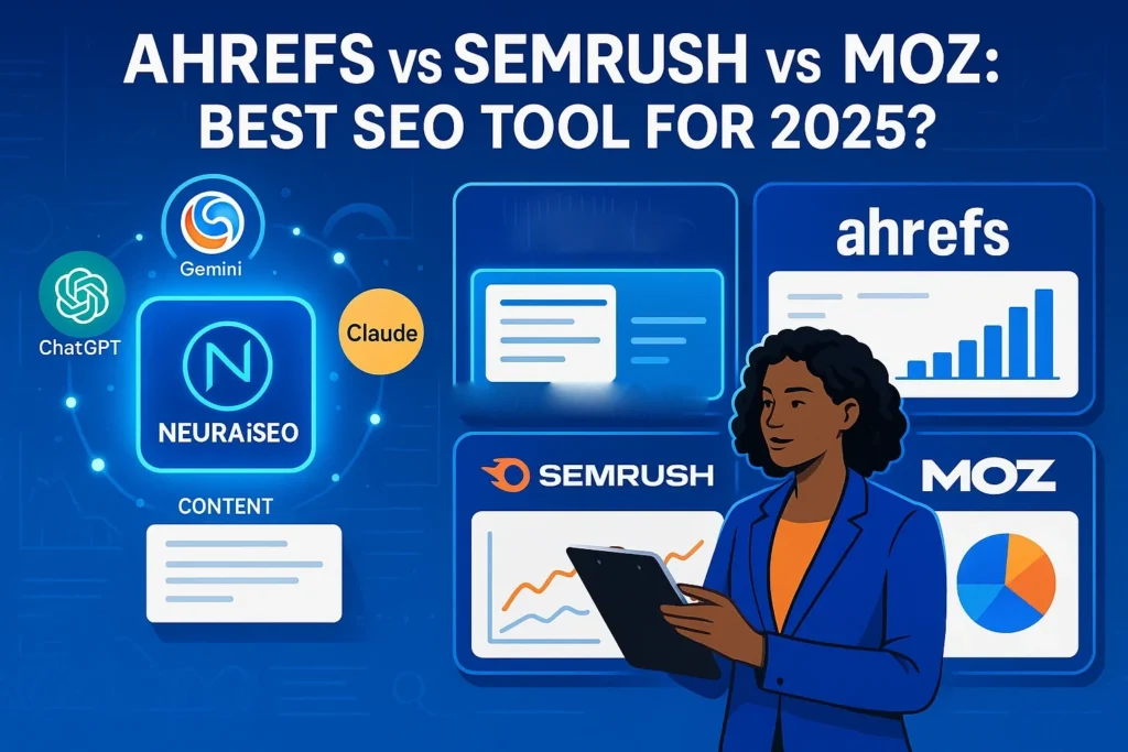 ahrefs vs semrush vs moz