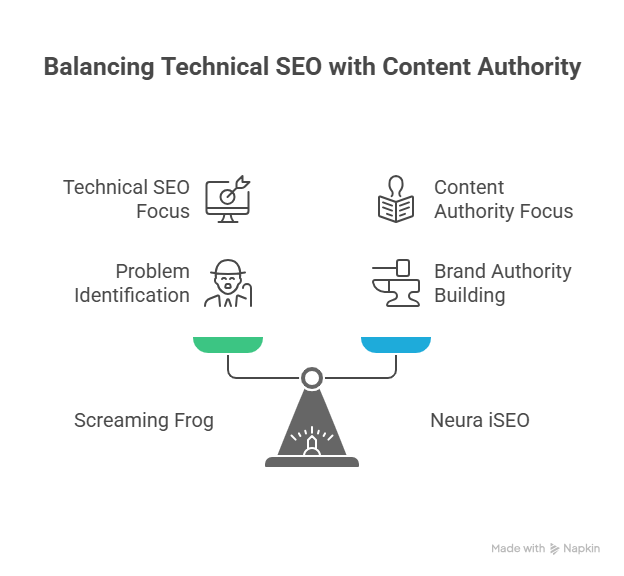 Balancing Technical SEO with Content Authority