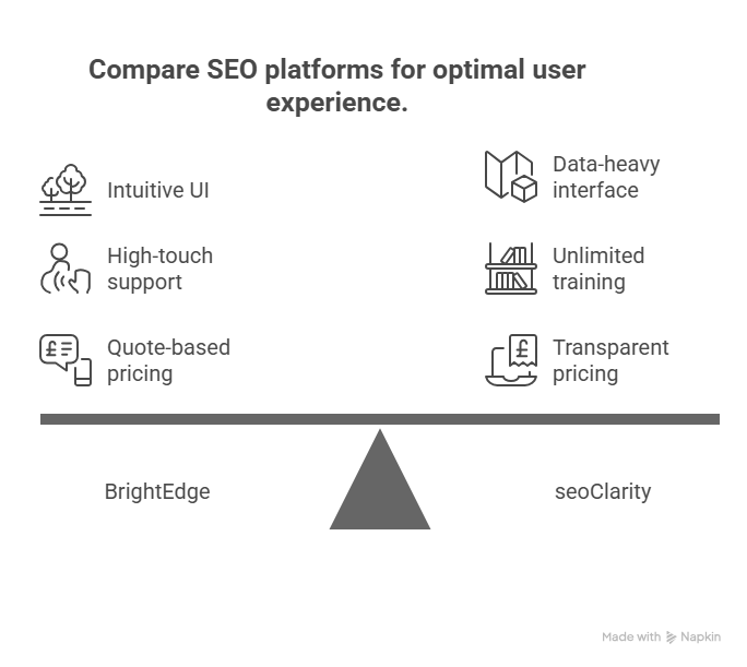 Compare SEO platforms for optimal user experience.