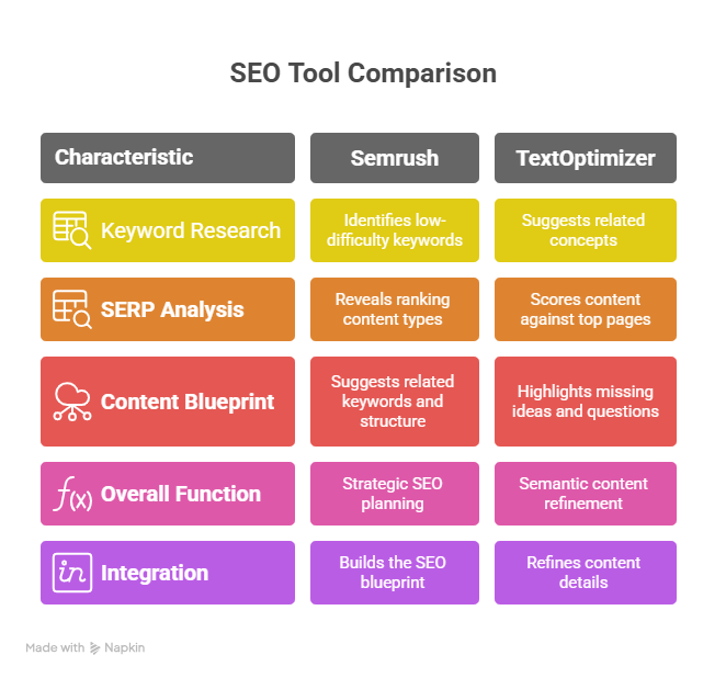 SEO Tool Comparison